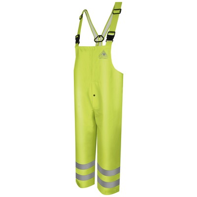 Bulwark Men's FR Hi-Visibility Rain Bib Overalls