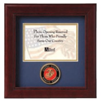 Air Force Wings Medallion Picture Frame (8"x8")