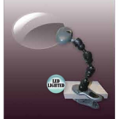 LED Attach-a-Mag Magnifier w/ Clip On Base