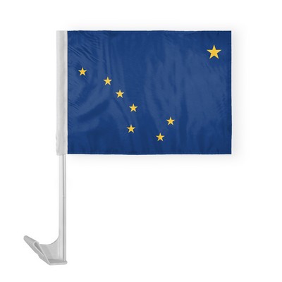 Alaska Car Flags 12x16 inch