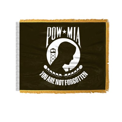 POW MIA Antenna Flags 4x6 inch (black & white)