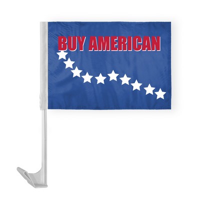 Buy American Car Flags 12x16 inch