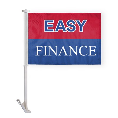 Easy Finance Premium Car Flags 10.5x15 inch