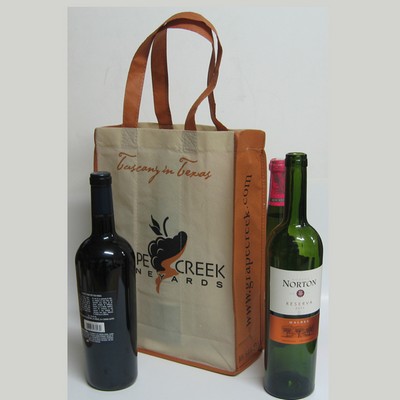 3 Bottle Non-Woven Wine Bag - Screened