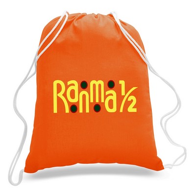 Drawstring Tote Backpack---Orange