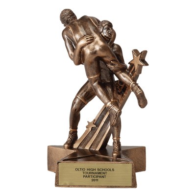 Resin Wrestling Trophy