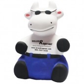 Cartoon Cow Stress Reliever w/Blue Pants