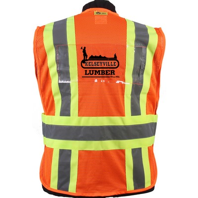 Orange incident command vest