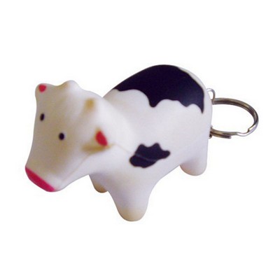 Stress Cow Key Ring