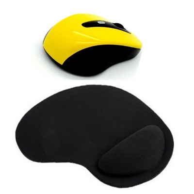 Kidder 2.4GHz Wireless Mouse + Wrist Rest Mouse Pad