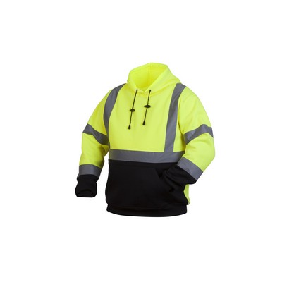 Pyramex Lumen-X Class 3 Hi-Vis Lime Sweatshirt