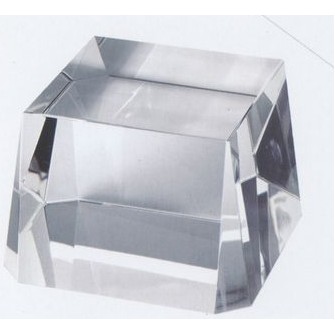 Clear Optical Crystal Base (2½"x3¾"x3¾")