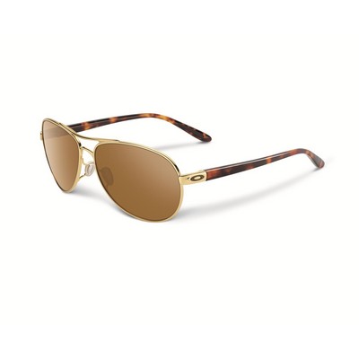 Oakley® Feedback Polished Sunglasses - Polished Gold/Tungsten Iridium Lens