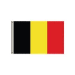 36"W x 24"H National Flag, Belgium, Double-Sided