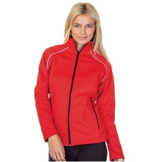 Ladies Bonded Fleece Jacket w/Contrast Piping (Union Made)