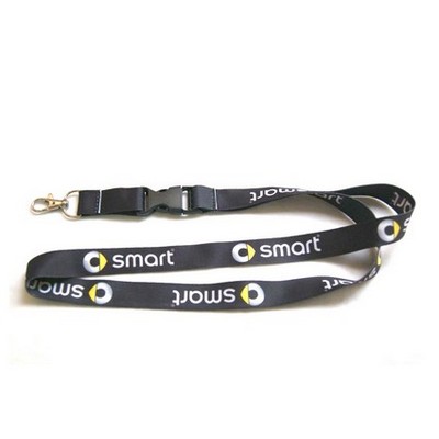 Customized Polyester Lanyard w/Detachable Grip