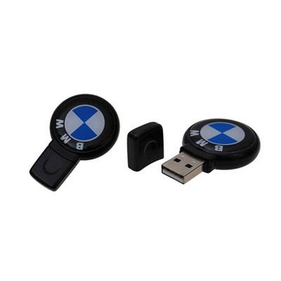 256 MB Round Epoxy Dome USB Flash Drive