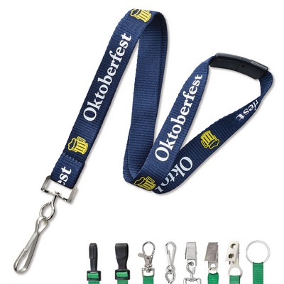 RUSH 5/8" Custom Silkscreen Lanyards