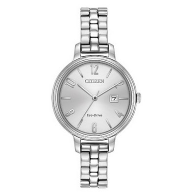 Citizen Ladies' Chandler Eco-Drive Watch, Stainless Steel with Silver-tone Dial