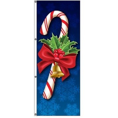 Free Flying Holiday Flag (Candy Cane)