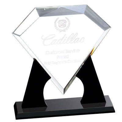 Clear Diamond Acrylic Award 9 1/4"H