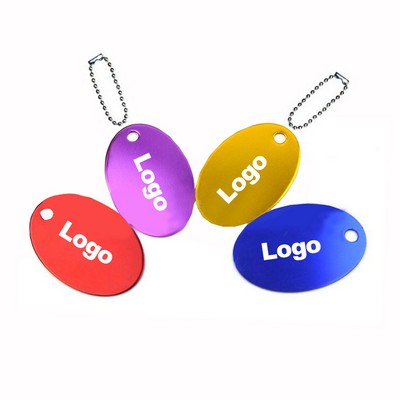 Oval Shape Aluminum Pet ID Tags