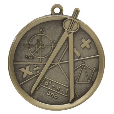 Math Mega Medal - 2-1/4"