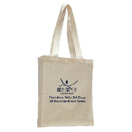 Canvas Book Bag Gusset - Overseas - Natural