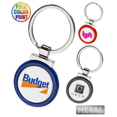 Metal Color Keychain-Full Color Dome