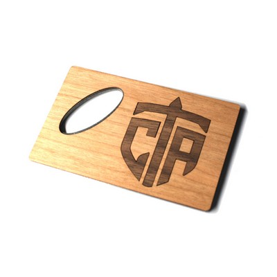 Wooden Credit Card Bottle Opener (CASCADE)