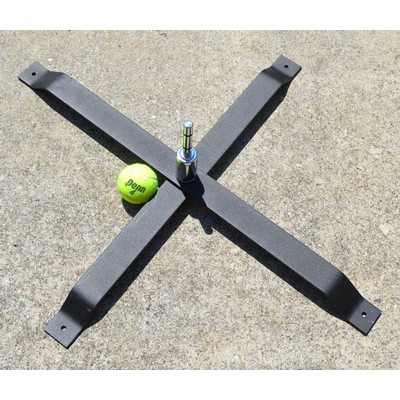 Black X-Base Ground Stand w/ Rotator for Wing Flag Pole