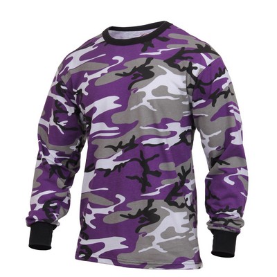 Ultra Violet Long Sleeve Camouflage T-Shirt (2X-Large)