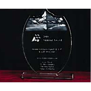 Crystal Silhouette Summit Award w/Custom Internal Engraving