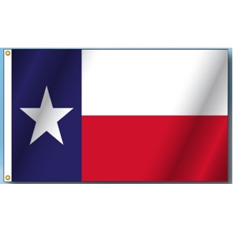 5'x8' Texas Poly-Knit Flag