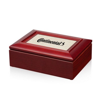 Box w/Stonecast™ - Mahogany Finish 7¾ W