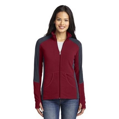 Port Authority® Ladies' Colorblock Microfleece Jacket