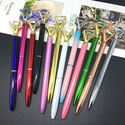 Big Diamond Balllpoint Pen / Crystal Metal Pen / Concert Pen / Twist Ballpoint Pen/ Rhinestones