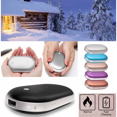 Kidder Hand Warmer + 5200mAh Power Bank Charger (Black)