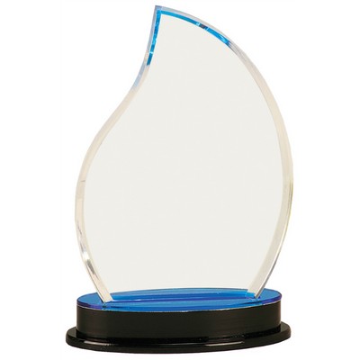 8 1/4" Blue Flame Impress Acrylic Award