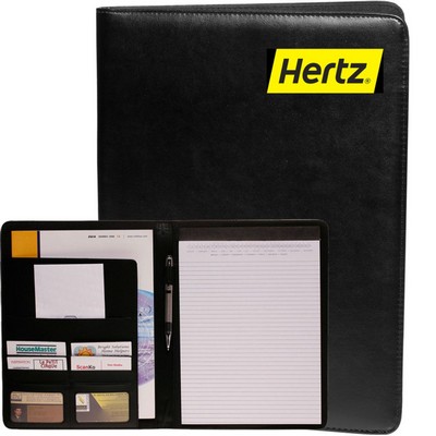 Smooth Surface Polyurethane Leather Portfolio with Pen Loop & File pocket