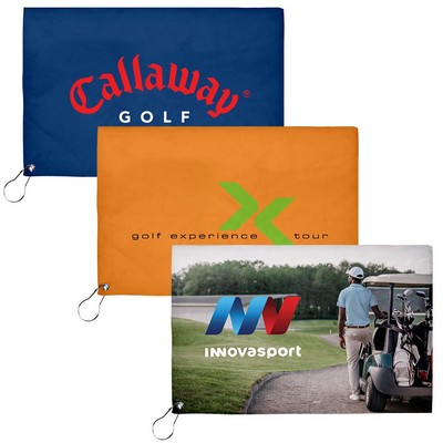 17x11 Sublimated Golf Towel - 200GSM