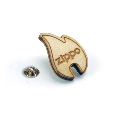 Wood Lapel Pin - Custom Shape