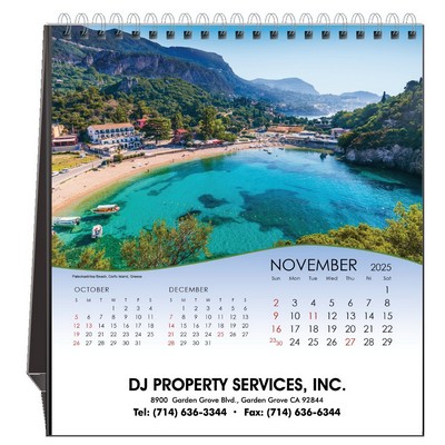 Tropical Paradise 2025 Desktop Calendar