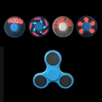 Preprogrammed LED Message Fidget Spinner