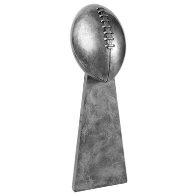 Antique Silver Football Award - 10-1/4"