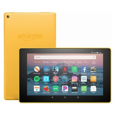 Amazon Fire HD 8 Tablet (8" HD Display, 16 GB) (Canary Yellow)