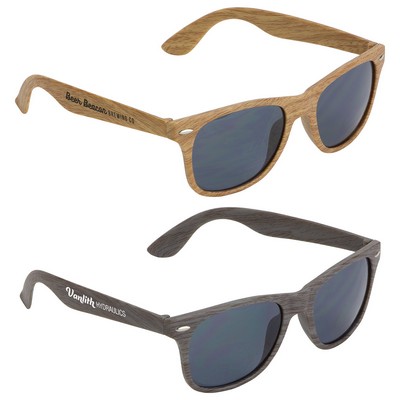 Sebring UV400 Wood Grain Sunglasses