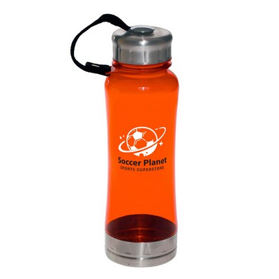 23 oz. Twist Plastic Sports Water Bottle (2 Color Imprint)