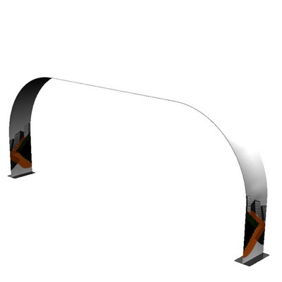 Waveline® Round Arch w/Hardware & Double Sided Graphic (228"x111"x36")