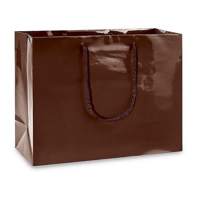 European Shopping Bags - Gloss - Rope Handle (13"x5"x10")